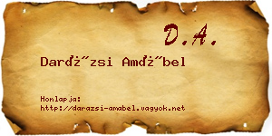 Darázsi Amábel névjegykártya